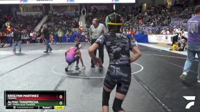 85 lbs Semifinal - Krislynn Martinez, Triumph vs Aliyah Tangpricha, WR- Topeka Blue Thunder