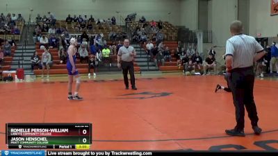 133 lbs Semifinal - Jason Henschel, Pratt Community College vs Romelle Person-Williams, Labette Community College