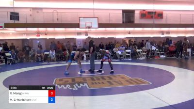 60 kg Quarterfinal - Ryan Mango, Army (WCAP) vs Mason Carzino-Hartshorn, Unattached