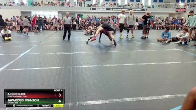 175 lbs Round 2 (6 Team) - Aiden Buck, Funky Monkey vs Javarious Johnson, Eagles WC