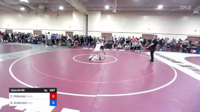 60 kg Cons 64 #2 - Clark Petersen, Team Idaho Wrestling Club vs Dean Anderson, Arizona