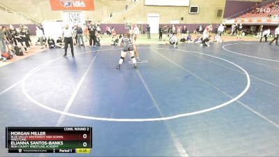 190 lbs Cons. Round 2 - Morgan Miller, Blue Valley Southwest High School Wrestling vs EliAnna Santos-Banks, Iron County Wrestling Academy