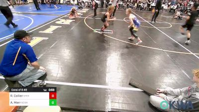 70 lbs Consi Of 8 #2 - Ryker Collier, Sperry Wrestling Club vs Aceyn Marr, Newkirk Takedown