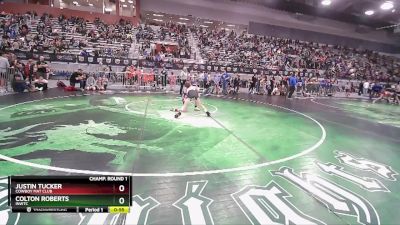 87 lbs Champ. Round 1 - Justin Tucker, Cowboy Mat Club vs Colton Roberts, INWTC