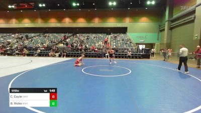 125 lbs Consi Of 8 #2 - Caleb Coyle, Oregon State vs Bridger Ricks, Western Wyoming