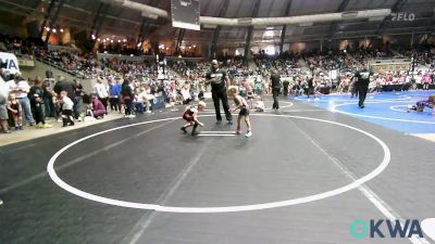 46 lbs Round Of 32 - Bryker Smith, Tahlequah Wrestling Club vs Knox Taylor, Clinton Youth Wrestling