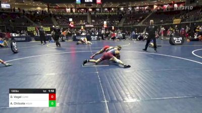 130 lbs 3rd Place - Dominic Vogel, Cumberland Valley vs AJ Chilcote, Mount Union