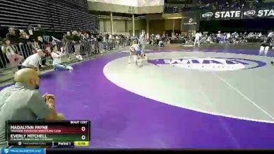 60-65 lbs Semifinal - Everly Mitchell, Punisher Wrestling Company vs Madalynn Payne, Thunder Mountain Wrestling Club