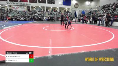 49 lbs Quarterfinal - Kayceon O`Bannon, FordDynasty Wrestling Club vs Huck Olsen, Mojo Grappling Academy