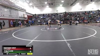 138 lbs Semifinal - Tyge Plank, Tonasket vs Matthew Gray, Goldendale