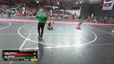 105 lbs Champ. Round 2 - Cora Bighley, Somerset vs Ria Redner, Reedsburg Youth Wrestling Club