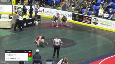 103 lbs Round Of 64 - Tristin Cruz, Northern York vs Max Berman, Lower Moreland