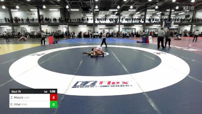 145A lbs Rr Rnd 1 - Zeno Moore, Lake Highland Prep vs Colby Vital, Ponoganassett