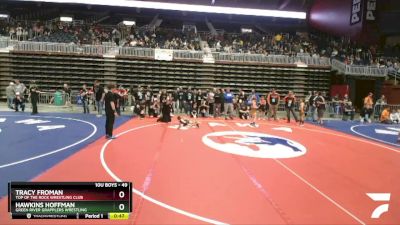 49 lbs 2nd Place Match - Tracy Froman, Top Of The Rock Wrestling Club vs Hawkins Hoffman, Green River Grapplers Wrestling