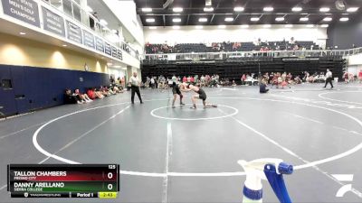 125 lbs 3rd Place Match - Danny Arellano, Sierra College vs Tallon Chambers, Fresno City