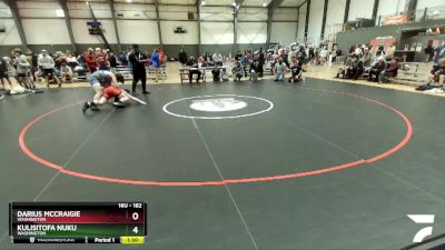 182 lbs Cons. Round 2 - Darius McCraigie, Washington vs Kulisitofa Nuku, Washington