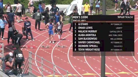 Men's 100m, Finals 1