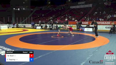 55kg Semifinal - Nathan Nash, Discipline Kids vs Zechariah Topping, Saskatoon Jr Huskies