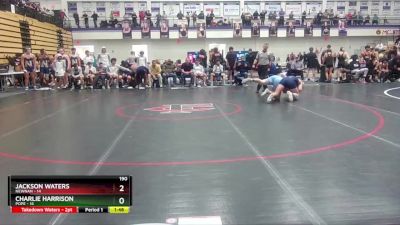 190 lbs Round 1 (16 Team) - Jackson Waters, Newnan vs Charlie Harrison, Pope