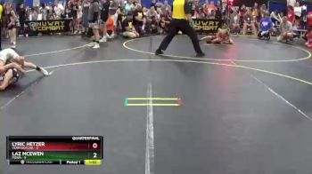 78 lbs Quarterfinals (8 Team) - Laz McEwen, POWA vs Lyric Hetzer, Team Gotcha