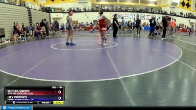 164 lbs Round 3 - Sophia Gropp, Wes-del Wrestling Club vs Lily Bridges, Franklin Wrestling Club