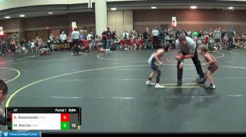 47 lbs Round 1 (4 Team) - Myles Maines, Ares vs Abel Wesolowski, Panhandle All-Stars