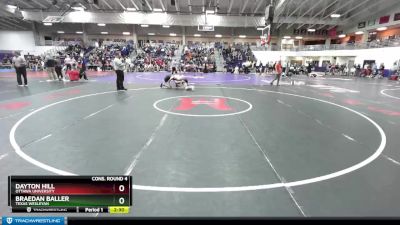 165 lbs Cons. Round 4 - Braedan Baller, Texas Wesleyan vs Dayton Hill, Ottawa University