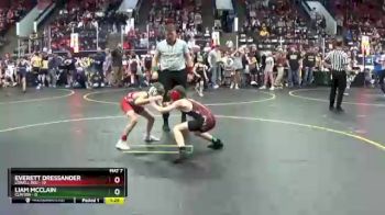 72 lbs Semis & 1st Wrestleback (8 Team) - Everett Dressander, Lowell Red vs Liam McClain, Clinton