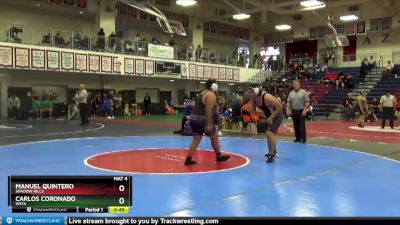 285 lbs Cons. Round 3 - Carlos Coronado, Vista vs Manuel Quintero, Shadow Hills