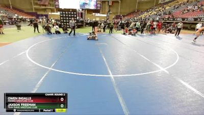 120 lbs Champ. Round 2 - Owen Ingalls, Fishers Wrestling Club vs Jaxson Freeman, Team Idaho Wrestling Club