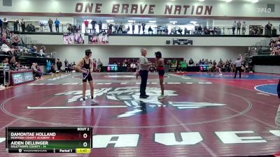 113 lbs Round 1 (16 Team) - Aiden Dellinger, Oglethorpe County vs DaMontae Holland, McIntosh County Academy