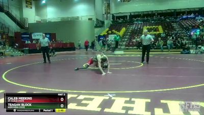 133 lbs Quarterfinal - Teagan Block, Northern State vs Caleb Meekins, St. Cloud State