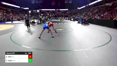 120 lbs Round Of 32 - Eziequel Vela, Oakdale (SJ) vs Evan Velez, Brawley (SD)