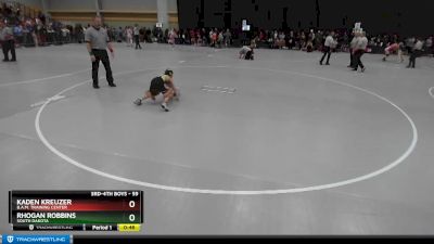 59 lbs Cons. Round 3 - Kaden Kreuzer, B.A.M. Training Center vs Rhogan Robbins, South Dakota