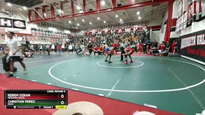 160 lbs Cons. Round 3 - Kerem Ozkan, Redondo Union vs Christian Perez, Indio