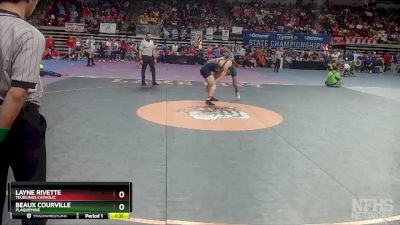 D 2 132 lbs Semifinal - Layne Rivette, Teurlings Catholic vs Beaux Courville, Plaquemine