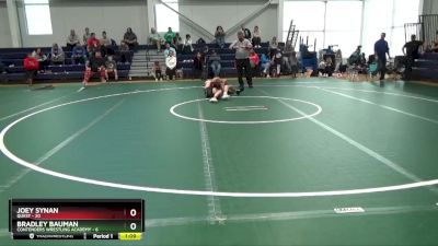 88 lbs Round 3 (16 Team) - Bradley Bauman, Contenders Wrestling Academy vs Joey Synan, Quest