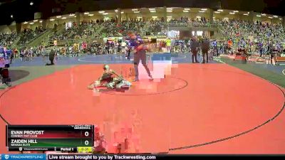 87 lbs Semifinal - Zaiden Hill, Nevada Elite vs Evan Provost, Cowboy Mat Club