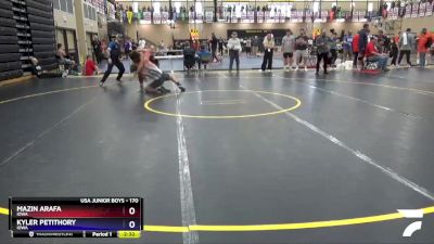 170 lbs Cons. Round 2 - Mazin Arafa, Iowa vs Kyler Petithory, Iowa