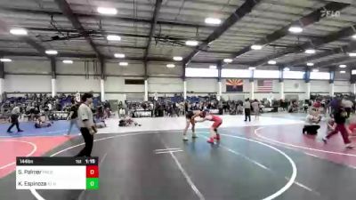 144 lbs Semifinal - Shawn Palmer, Prescott vs Keegan Espinoza, AZ Heat WC