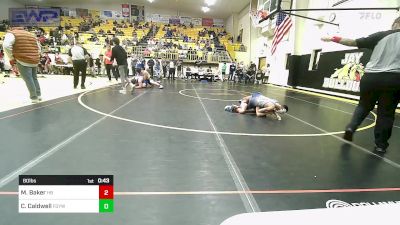 80 lbs Semifinal - Maddox Baker, Har-Ber High School vs Callan Caldwell, Fort Gibson Youth Wrestling