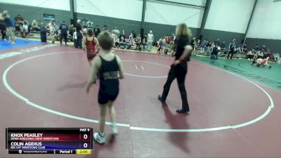 70 lbs Round 2 - Knox Peasley, Omak Wrecking Crew Wrestling vs Colin Agidius, Big Cat Wrestling Club