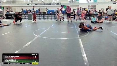 80 lbs Finals (8 Team) - Jaxon Sanders, Misfits United vs Lennox Pao, Florida Scorpions