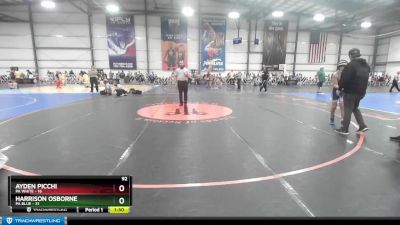 92 lbs Rd# 7- 10:45am Saturday Final Pool - Harrison Osborne, PA Blue vs Ayden Picchi, PA White