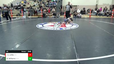 45 lbs Cons. Round 2 - Cash Little, STMA vs Dennen Williams, Wayzata Youth Wrestling