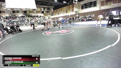 144 lbs Cons. Round 2 - Dominic Sanchez, Clovis West vs Andrew Gonzalez, Camarillo