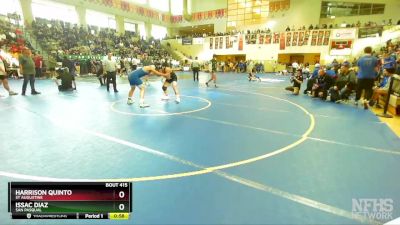 172 Boys Cons. Round 3 - Harrison Quinto, St Augustine vs Issac Diaz, San Pasqual