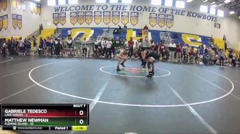 106 lbs Finals (8 Team) - Matthew Newman, Fleming Island vs Gabriele Tedesco, Lake Gibson