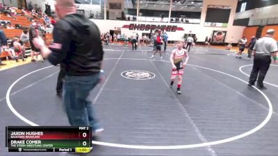 80 lbs Round 1 - Jaxon Hughes, Backyard Brawlers vs Drake Comer, The Storm Wrestling Center