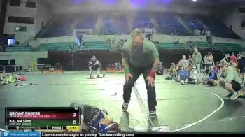 70 lbs Round 3 (3 Team) - Bryant Rogers, Team Bear Wrestling Club Navy vs Kalan Sims, Cane Bay Cobras